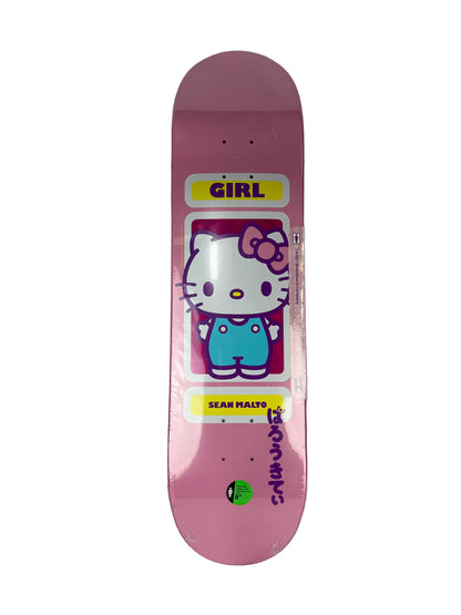 Girl Sean Malto Sanrio 60th Anniversary Pink Yellow White Size 8.0" Vintage NOS Deck