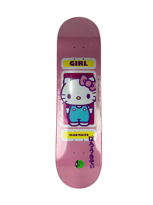 Girl Sean Malto Sanrio 60th Anniversary Pink Yellow White Size 8.0" Vintage NOS Deck
