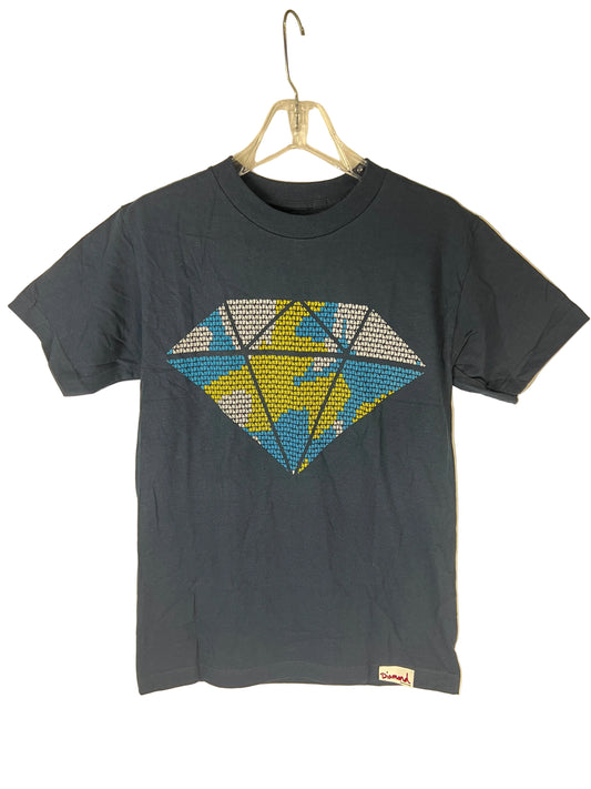 Diamond Cities SF LA NY Navy White Gold Size S S/s Vintage Shirt