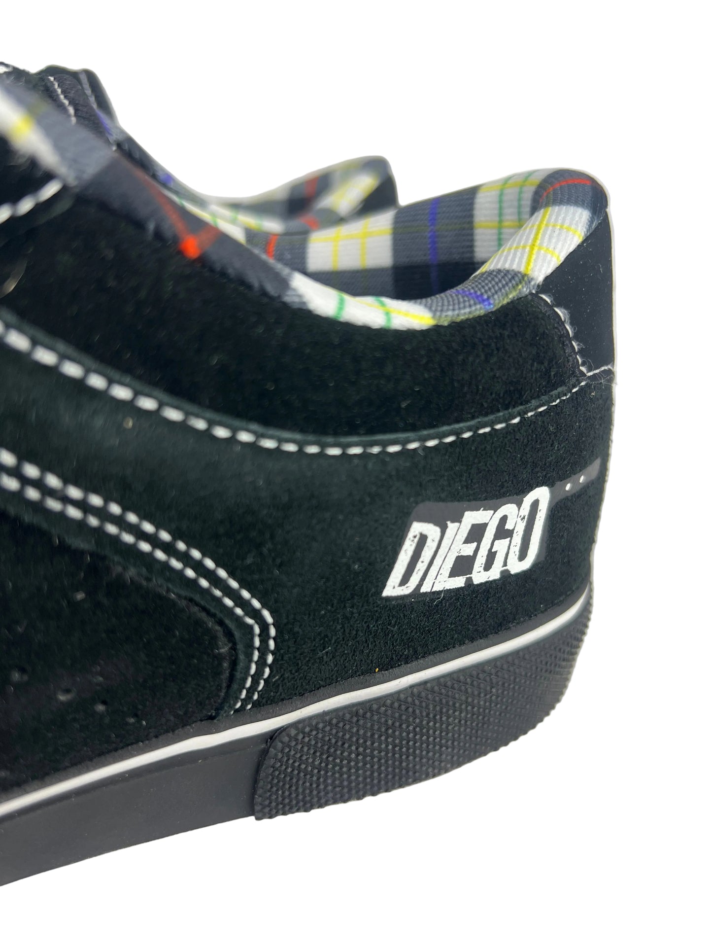 Osiris Diego Bucchieri Cleaver Black Plaid US Mens Size 9.5 Shoes