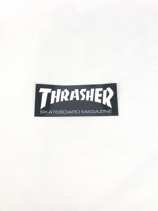 Thrasher Skateboard Magazine Black White 6" x 2.5" Sticker