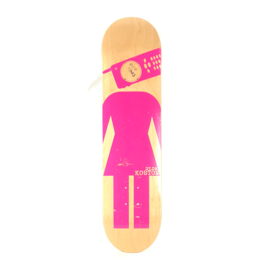 Girl Eric Koston Zoomed Pink/White 7.5'' Skateboard Deck