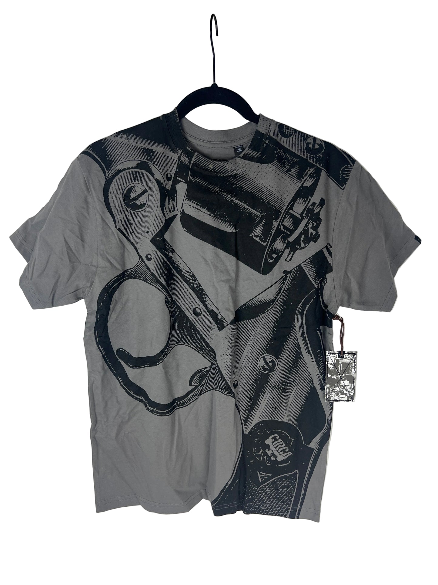 Circa C1rca Barel Charcoal Grey Black Size M S/s Vintage Shirt