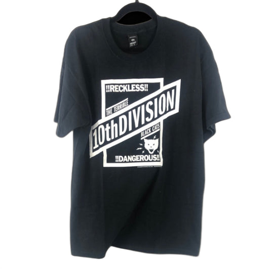 10 Deep 10th Division Chest Logo Black White Size L S/s Shirt
