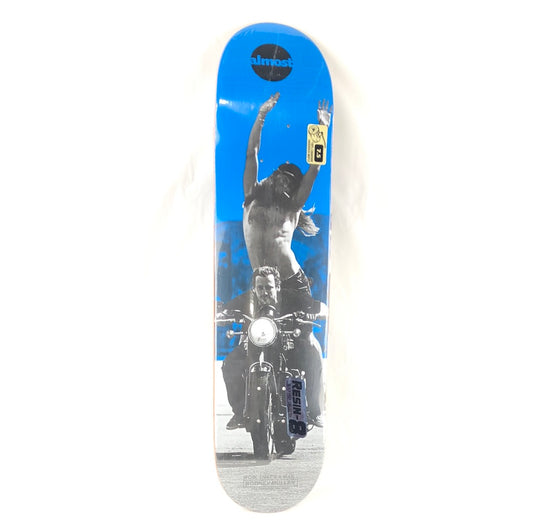 Almost Rodney Mullen Duel Bike Blue/Grey 7.5'' Skateboard Deck
