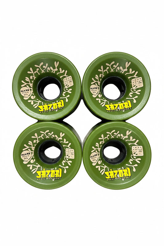 Satori Movement Leaves Green Make 59MM 84A Vintage NOS Cruiser Wheels
