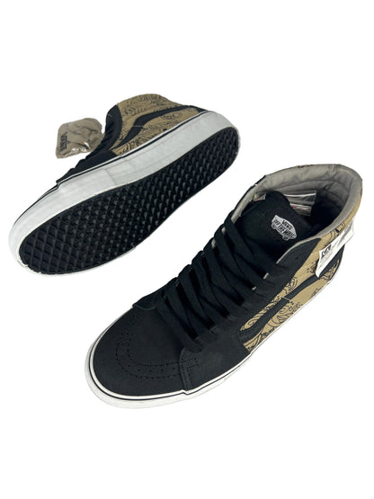 Vans Sk8 Hi "S" Mr. Cartoon Industrial Black Khaki US Mens Size 9 Classic Shoes