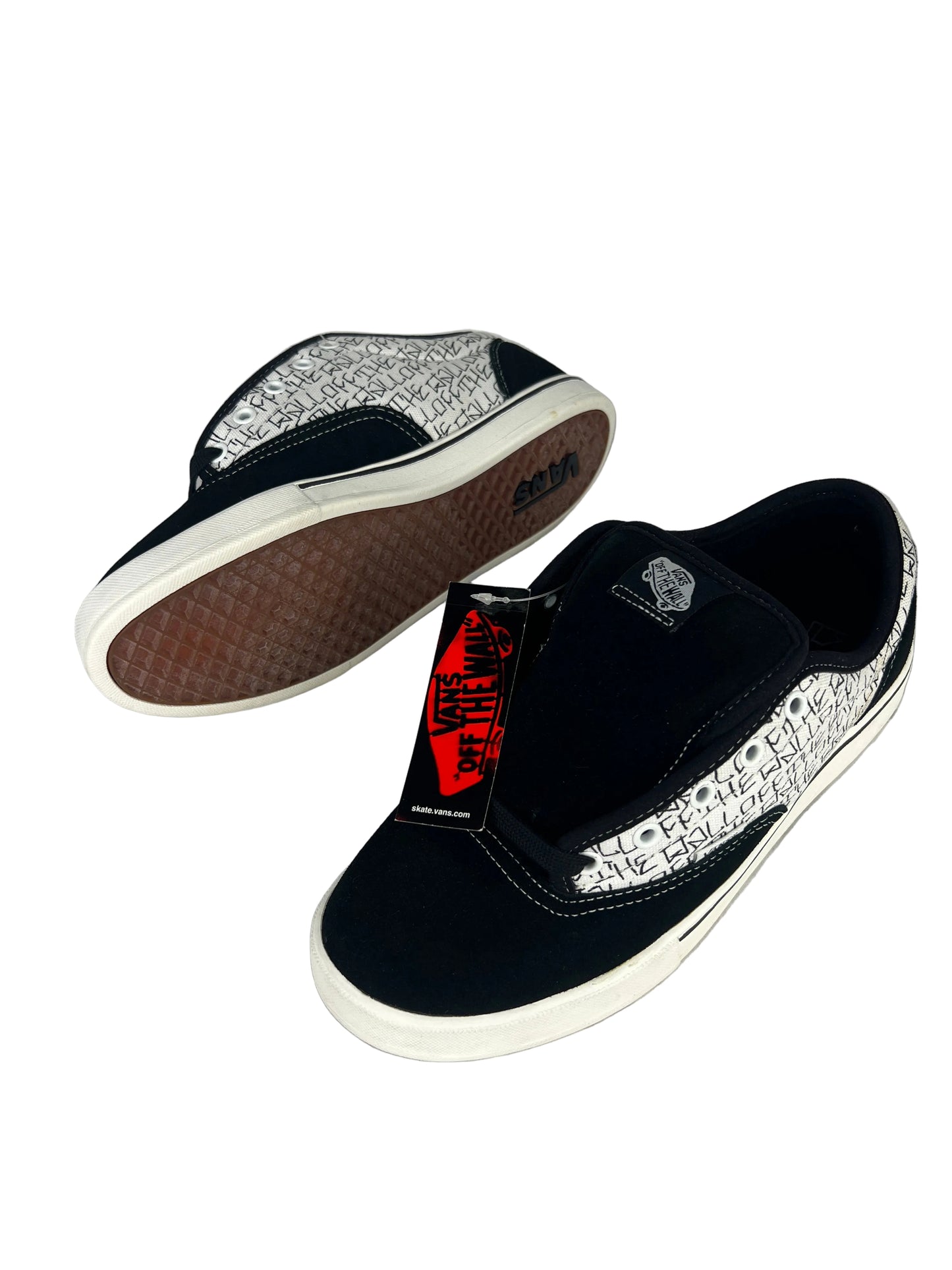 Vans AV Era White Black Off The Wall US Mens Size 9.5 Classic Shoes
