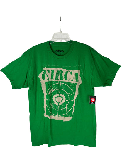 Circa C1rca Target Tee Kelly Green Size L S/s Vintage Shirt