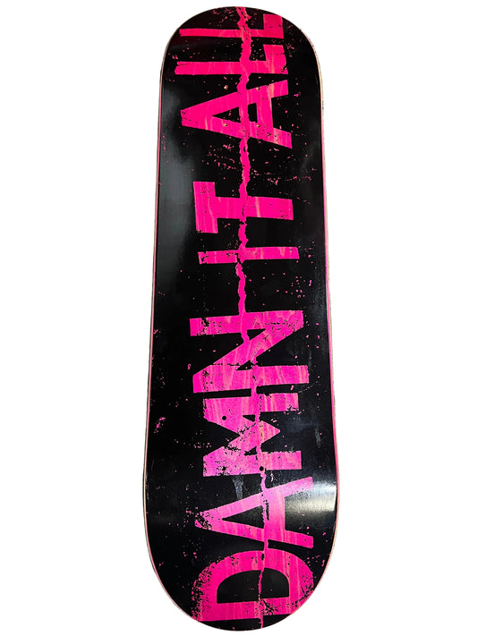 Zero Damn it All Pink Black Size 8.375" Vintage NOS Deck 2019