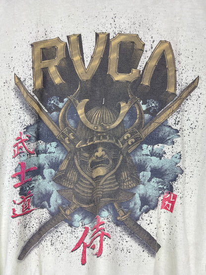 RVCA Samurai Olive Multi Size L S/s Vintage Shirt