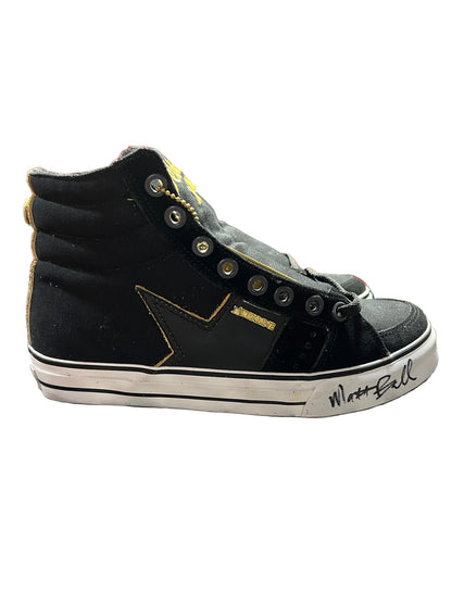 Dekline Matt Ball Autographed Greaser Black Gold Full Grain Size 7.5 Shoes