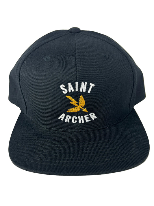 Saint Archer Arrow Logo Gold Black White One Size Fits All Vintage Snapback Hat