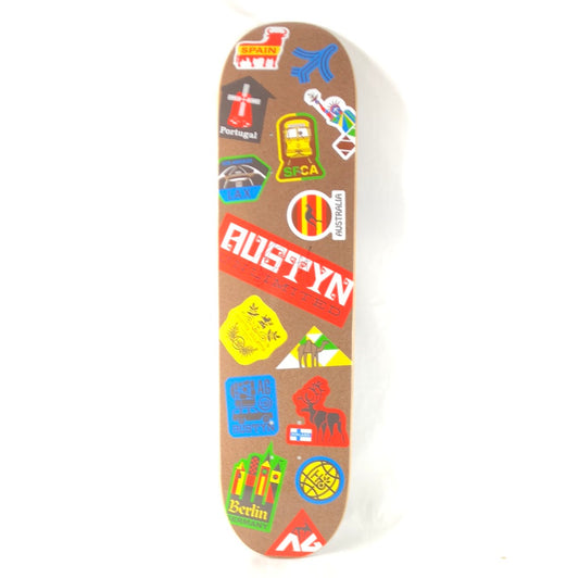 Habitat Austyn Gillette Signed Traveler Brown/Multi 8" Skateboard Deck