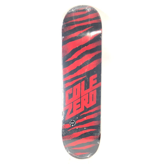 Zero Chris Cole Zebra Print Red/Black 8.25'' Skateboard Deck