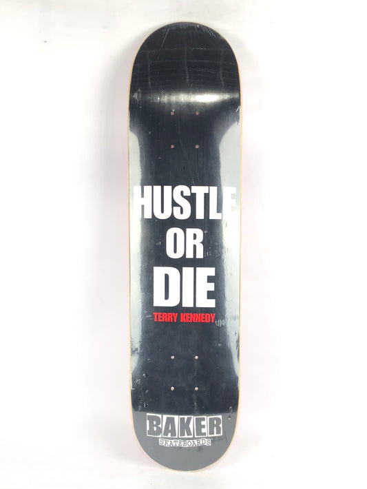 Baker Terry Kennedy Hustle Or Die Black/White 7.6'' Skateboard Deck