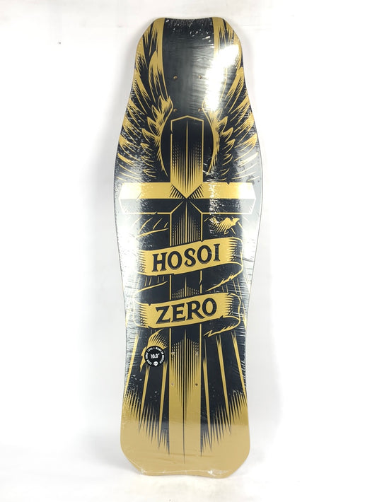 Zero Christian Hosoi Cross with Wings Gold/Black 10" Skateboard Deck