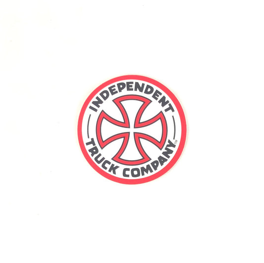 Independent "Cross" Truck Company Black Red Circle 3" Split Pack Sticker