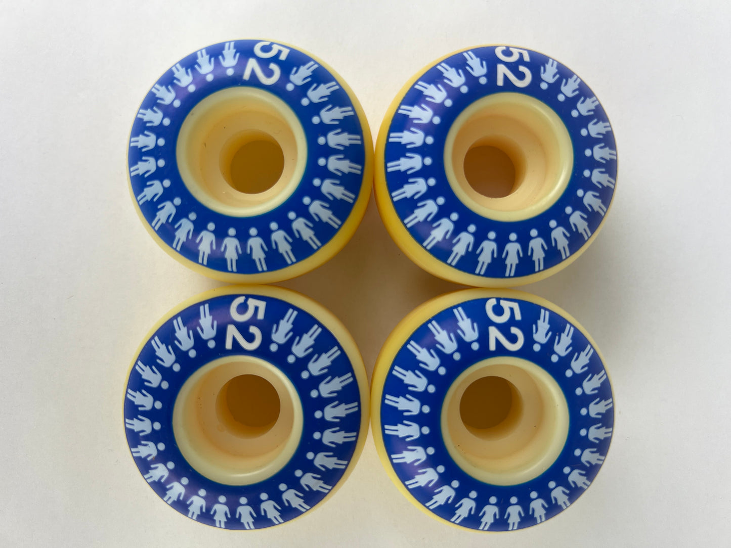 Girl Paul Rodriguez Cult Of Girl Spiral Blue Lt Blue White Size 52MM Vintage NOS Wheels