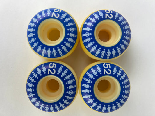 Girl Paul Rodriguez Cult Of Girl Spiral Blue Lt Blue White Size 52MM Vintage NOS Wheels
