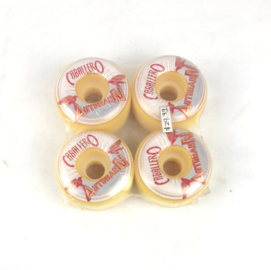 Autobahn Steve Caballero White Red Gold 56mm 101 Durometer Skateboard Wheels