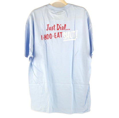 Shut "Hows My Skating?" Chest Logo Blue Red Size XL S/s Shirt