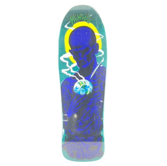 Santa Cruz Jeff Kendall Atomic Man Green/Blue 9.75" Skateboard Deck
