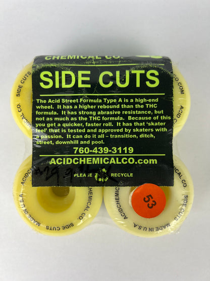 Acid Chemical Co.Side Cuts Acid Drip Made In The USA Green White Black Size 53MM Vintage NOS Wheels