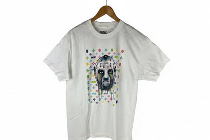DGK Jason Vorhees Friday The Thirteenth Gucci Monogram Mask White Multi Size L S/s Vintage Shirt