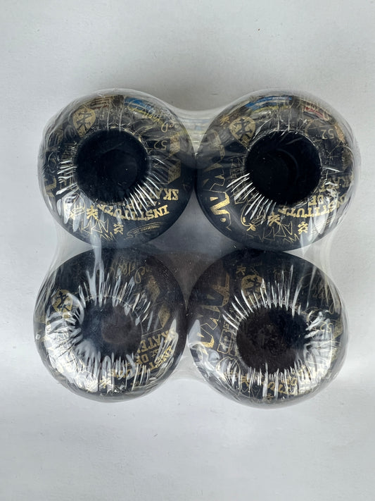 Zoo York Institute Of Skate Black Gold Size 52MM Vintage NOS Wheels