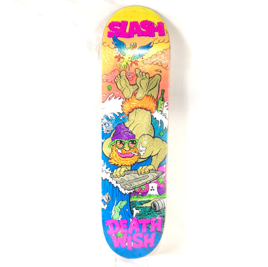 Deathwish Slash Handstand Surfing Orange/Blue/Pink/Purple/Green/Multi Color Size 8.4 Skateboard Deck