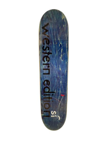 Western Edition Jovontae Turner Google Name Spoof White Multi Size 7.9" Vintage NOS Deck