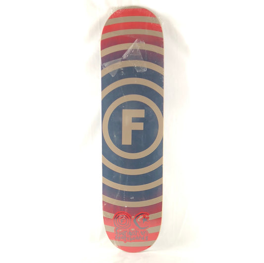 Foundation Team Board F Graphic Red Size 7.78" Skateboard Deck