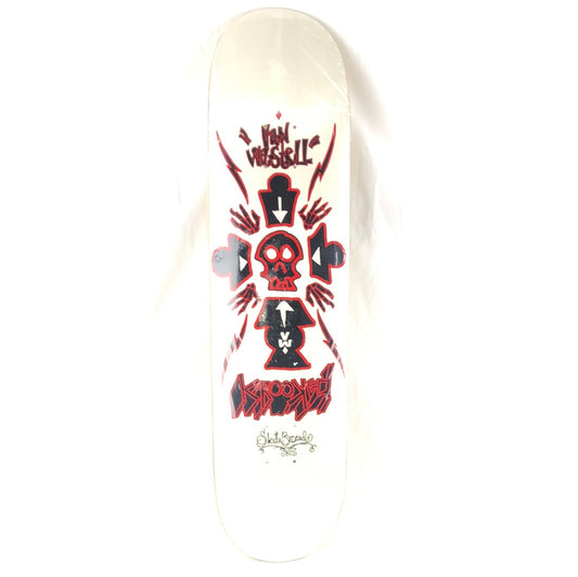 Krooked Van Wastell Vans 1st White/Red/Black 8.0'' Skateboard Deck