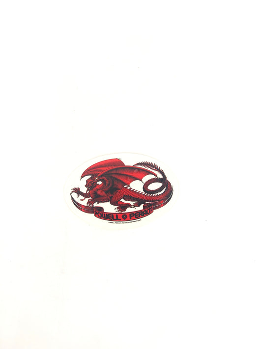 Powell Peralta Skateboards Dragon VCJ Clear Black Red 4" x 4" Sticker 1981 RE-ISSUE
