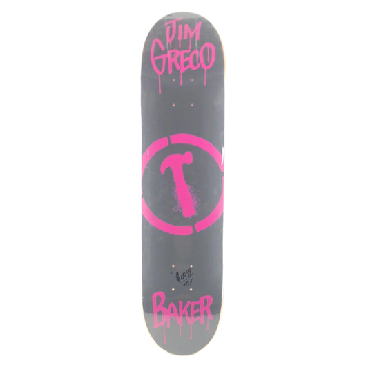 Baker Jim Greco Hammer Logo Black Purple Size 7.625" Skateboard Deck