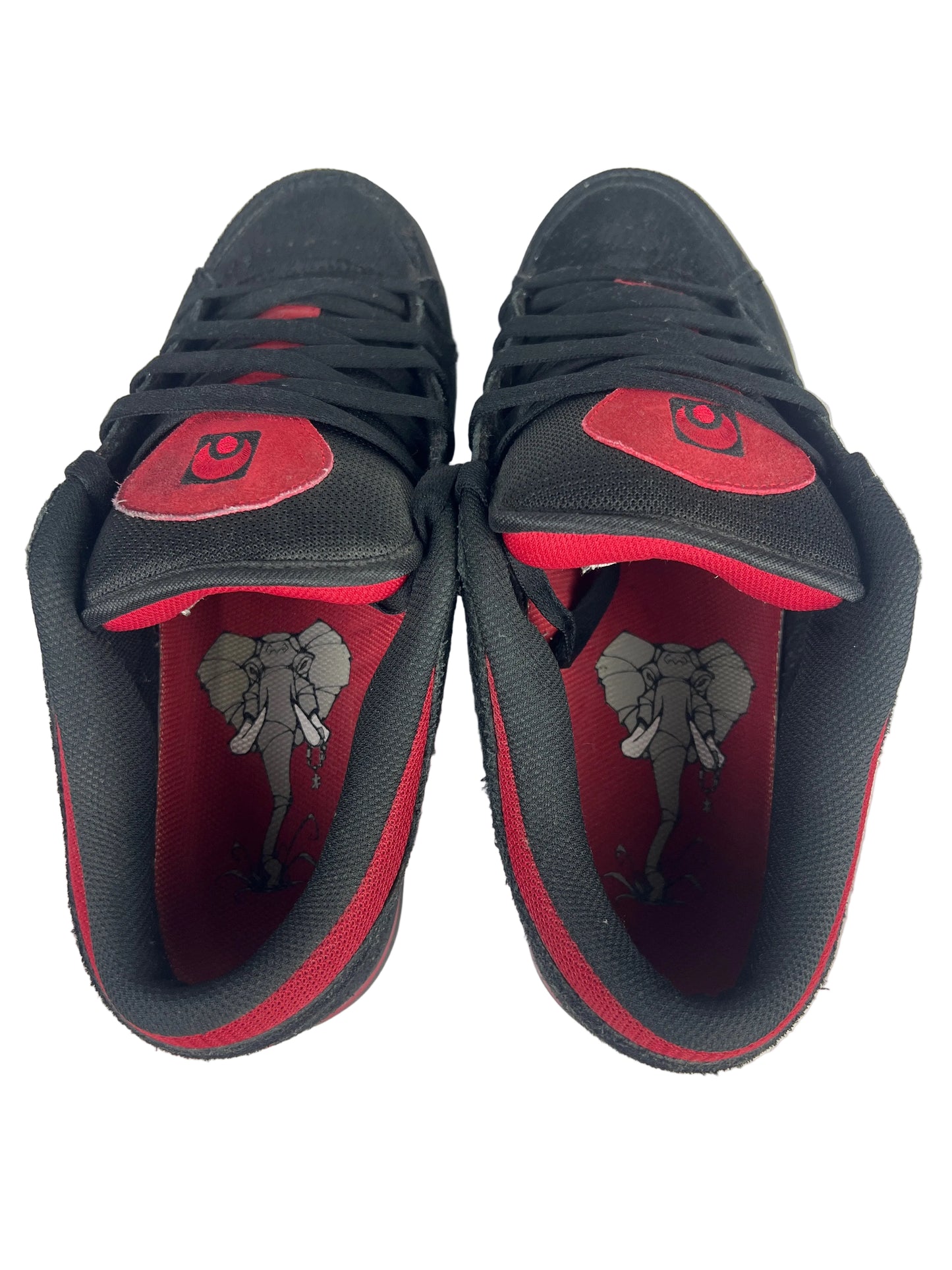 Osiris Awol Black Red Gum Size 11.5 Shoes