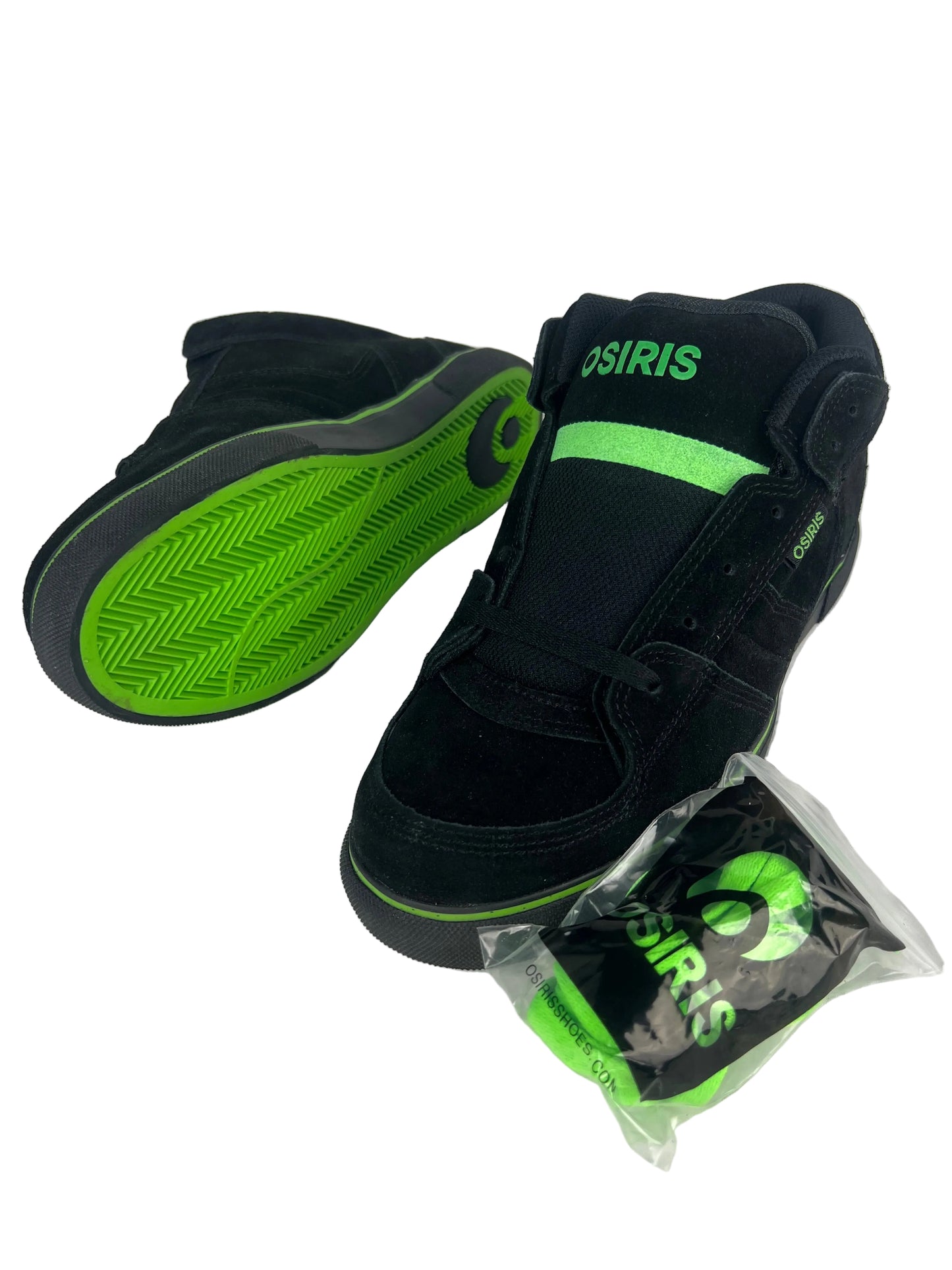 Osiris X Creature Chino Mid Black Green Mens Size 9.0 Shoes