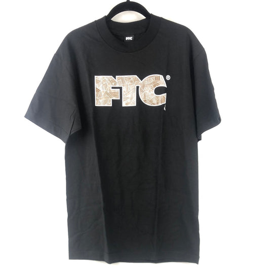 FTC Chest Logo Black Brown Size M S/s Shirt