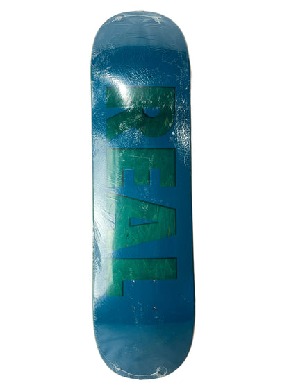 Real Team Slick Bottom REAL Logo Raised & Embossed Dark Blue Teal Size 8.25" Vintage NOS Deck