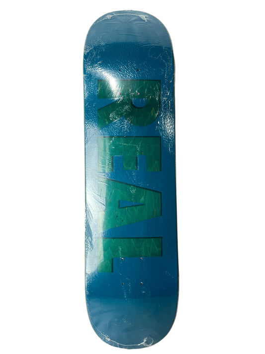 Real Team Slick Bottom REAL Logo Raised & Embossed Dark Blue Teal Size 8.25" Vintage NOS Deck