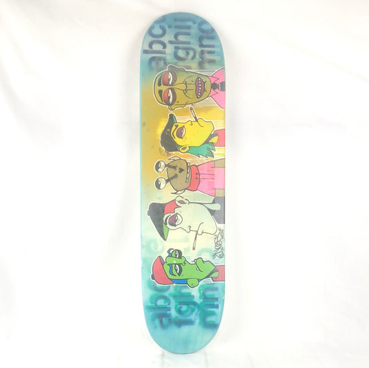 Various Hand Painted Misfits Multi 7.75'' Skateboard Deck