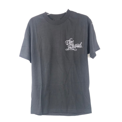 The Hundreds Chest and Back Logo Aztec Black White Size M S/s Shirt