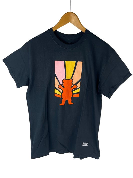 Grizzly Sunset OG Bear Black Pink Orange Size M S/s VIntage Shirt