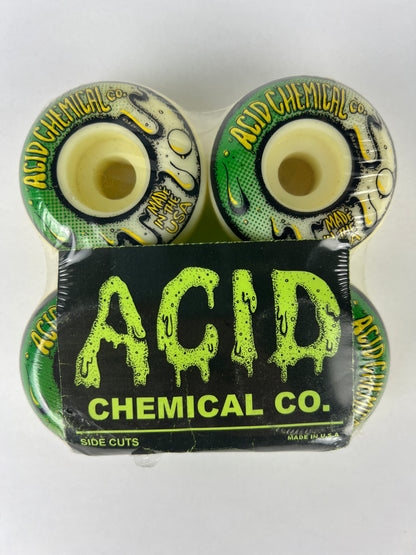 Acid Chemical Co.Side Cuts Acid Drip Made In The USA Green White Black Size 53MM Vintage NOS Wheels