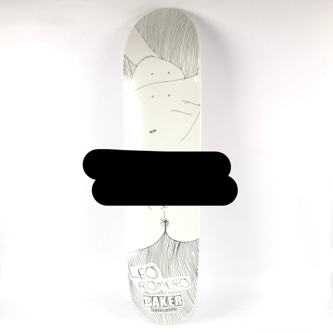 Baker Leo Romero Nude Female Black/White 7.75" Skateboard Deck