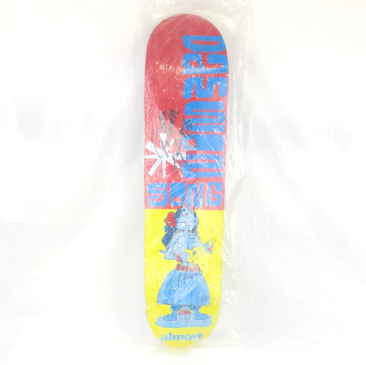 Almost Daewon Song Autographed Hula Blue/Yellow/Red 7.5" Skateboard Deck