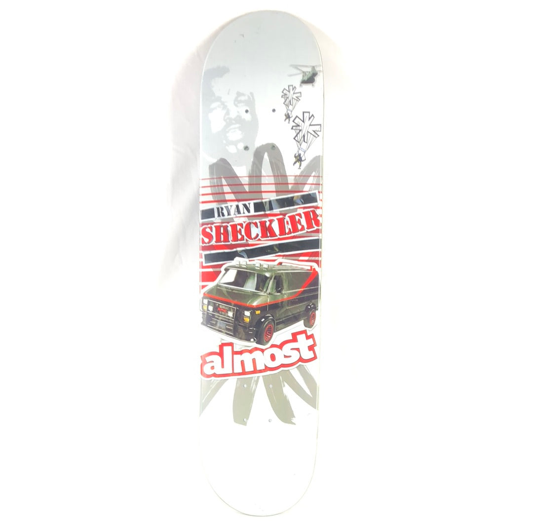 Almost Ryan Sheckler A-Team Van White/Red/Black 7.5" Skateboard Deck