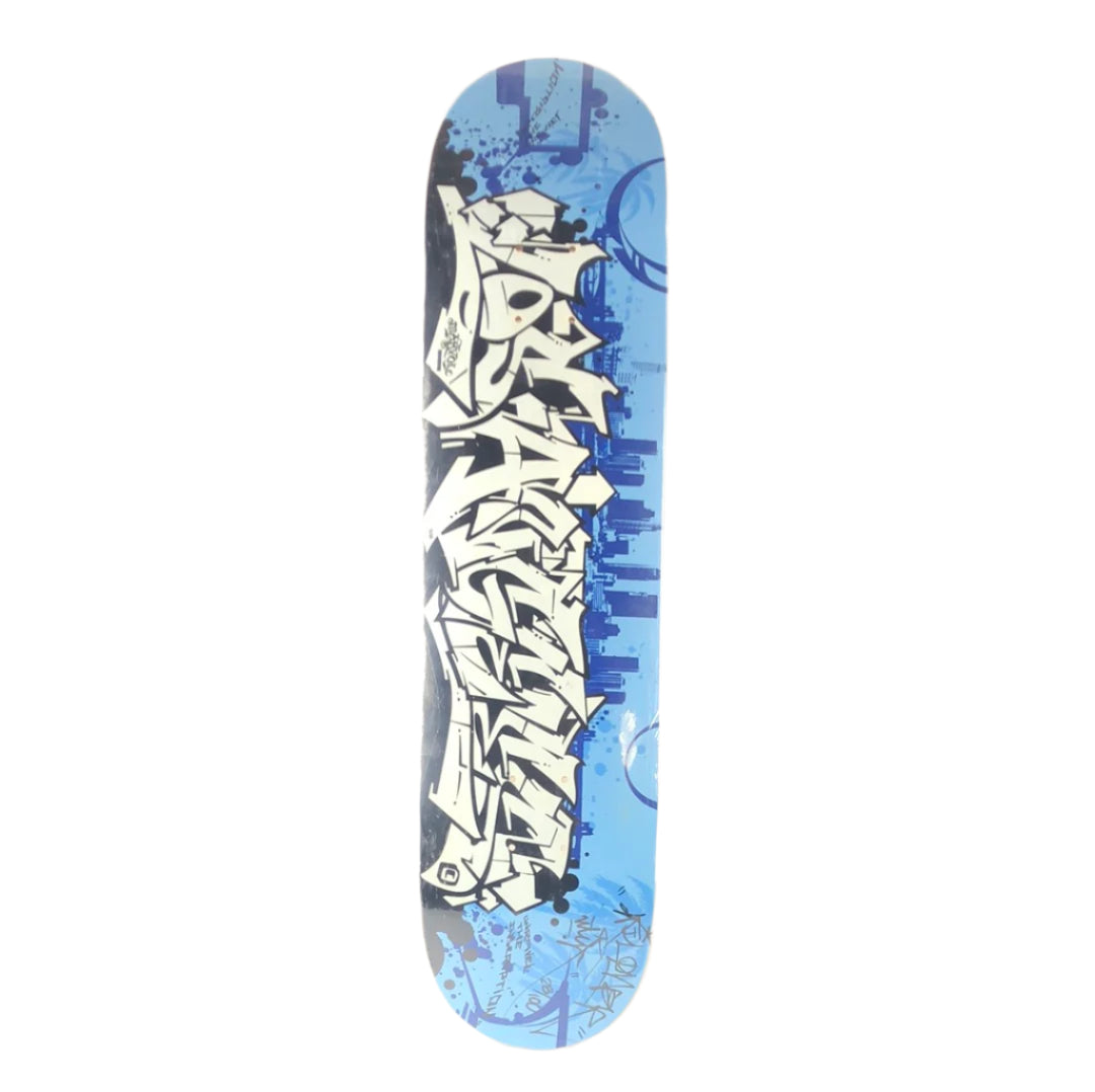 Marvel Los Angeles Graffiti Piece Blue Black White Size 7.75" Skateboard Deck 2006