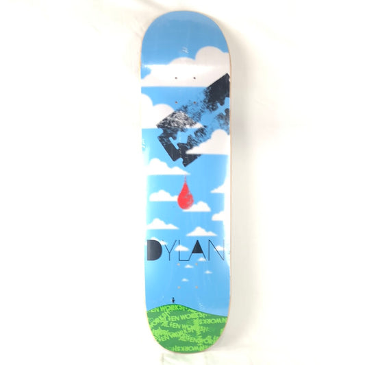 Alien Workshop Dylan Rieder Blue Sky Blue/Green/White/Black Size 8.25 Skateboard Deck